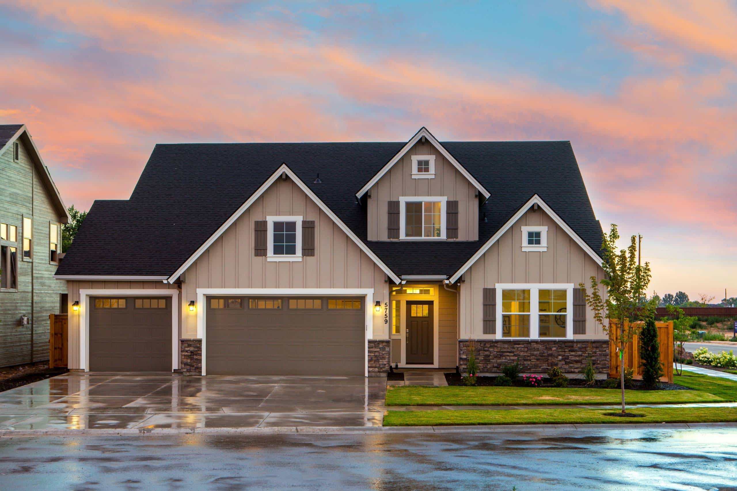 Brown And Gray Painted House