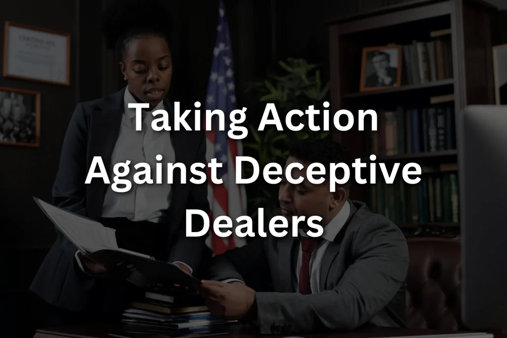 taking action against deceptive dealers