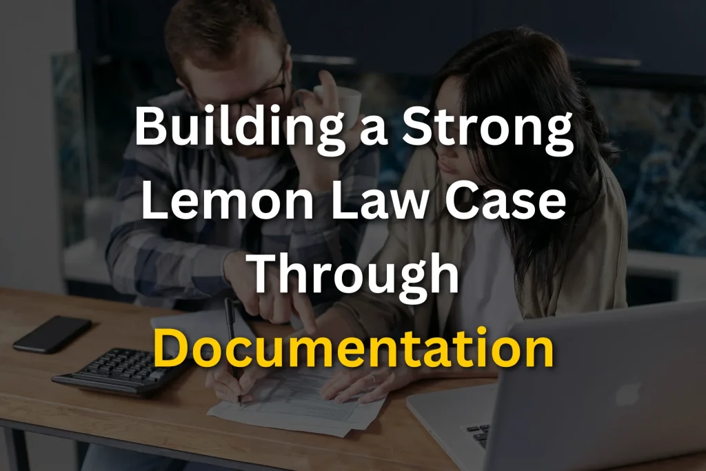 building a strong lemon law case through documentation