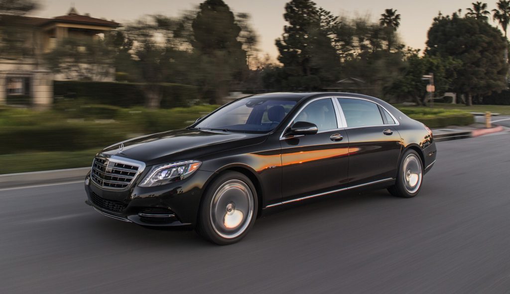 mercedes-maybach s 600 on the road