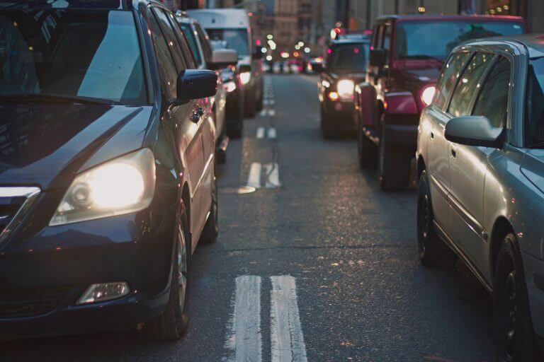 cars on a road