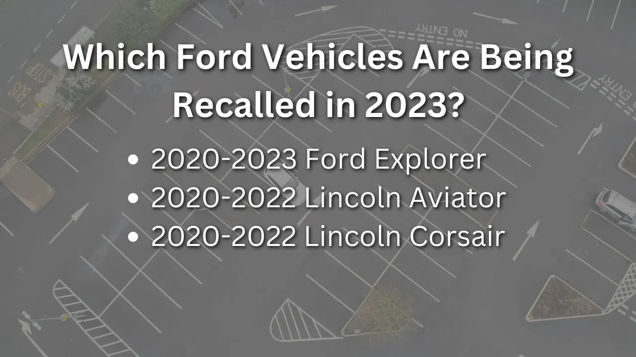 which ford vehicles are being recalled in 2023