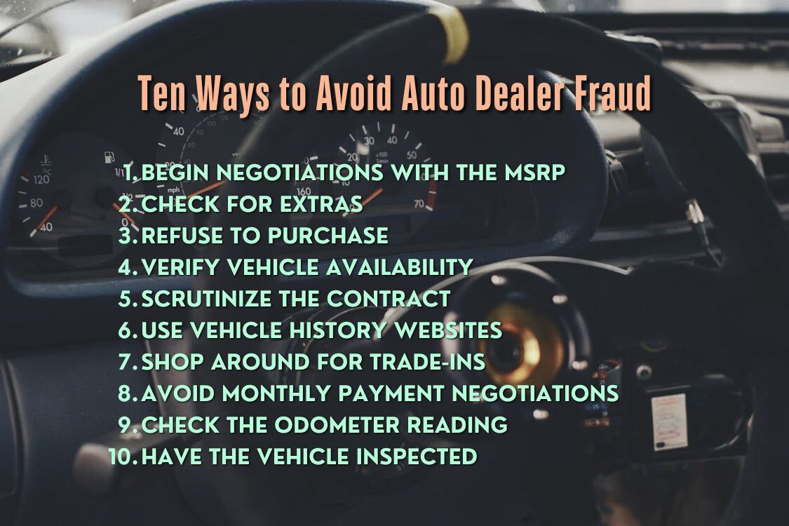 Ten Ways to Avoid Auto Dealer Fraud