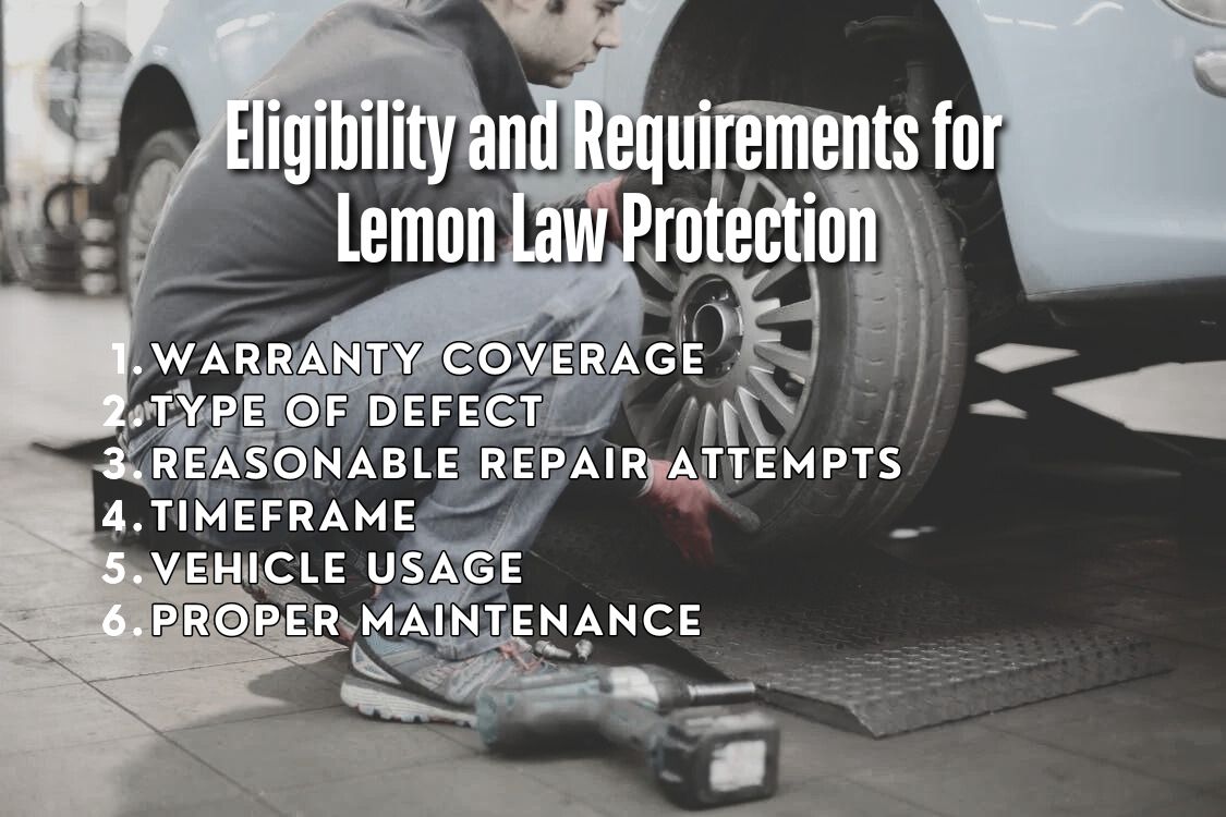 Eligibility and Requirements for Lemon Law Protection