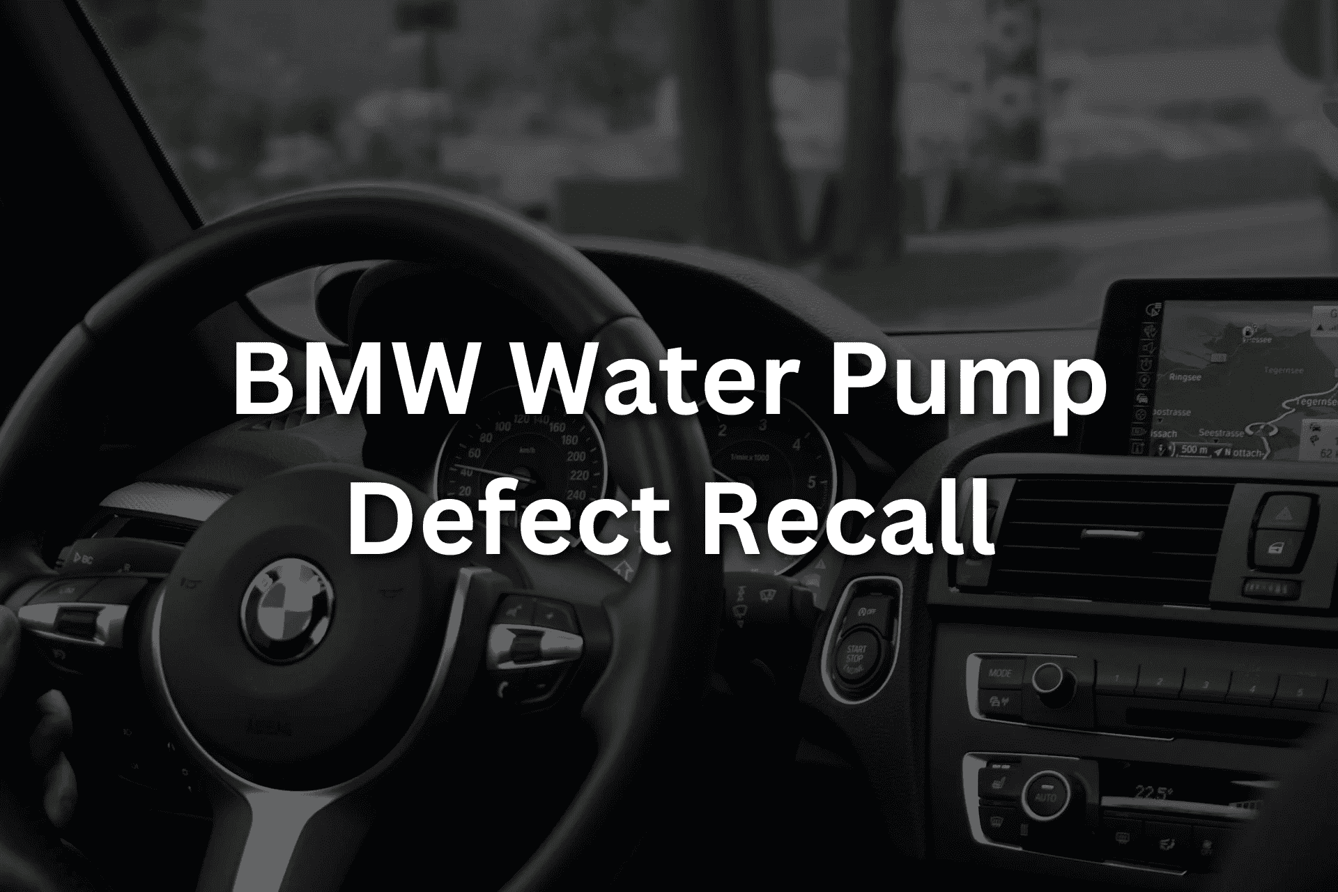 BMW Water Pump Defect Recall