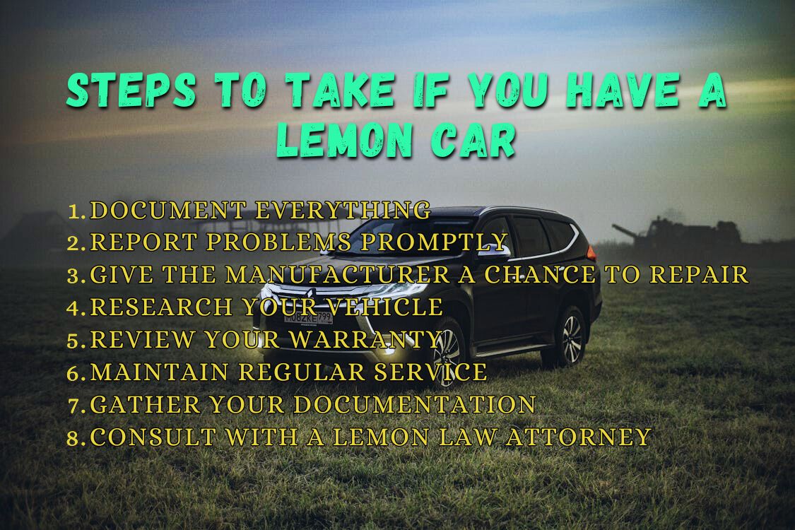 Steps to Take if You Have a Lemon Car