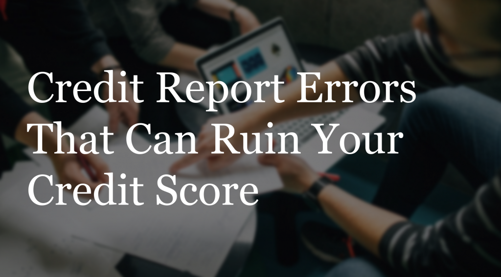 credit report errors